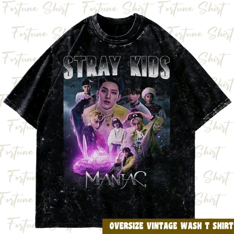 Kaos Stray Kids Maniac Premium Unisex Tshirt