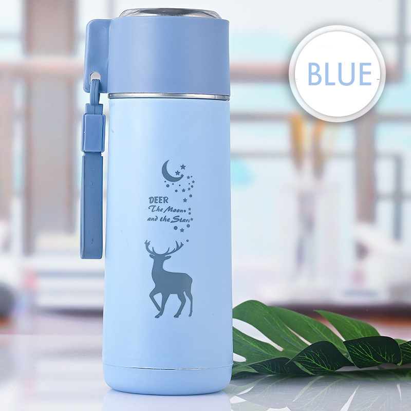 Botol Minum kaca Rusa 450 ml | Botol Thermos Mini | Botol Minum Kaca Unik | BPA FREE