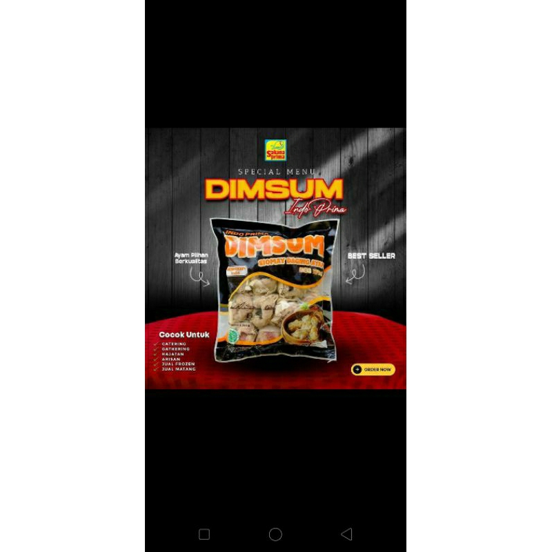 

dimsum ayam kemasan free saos berat 250 g