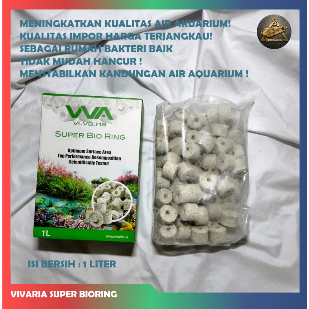 BIO RING VIVARIA PER LITER MEDIA FILTER KOLAM MEDIA FILTER AQUARIUM RUMAH BAKTERI FILTER KOLAM KOI BIORING MEDIA FILTER KOLAM FILTER AQUARIUM FILTER BIOLOGIS AQUARIUM FILTER BIOLOGIS KOLAM BIO RING KUALITAS IMPOR