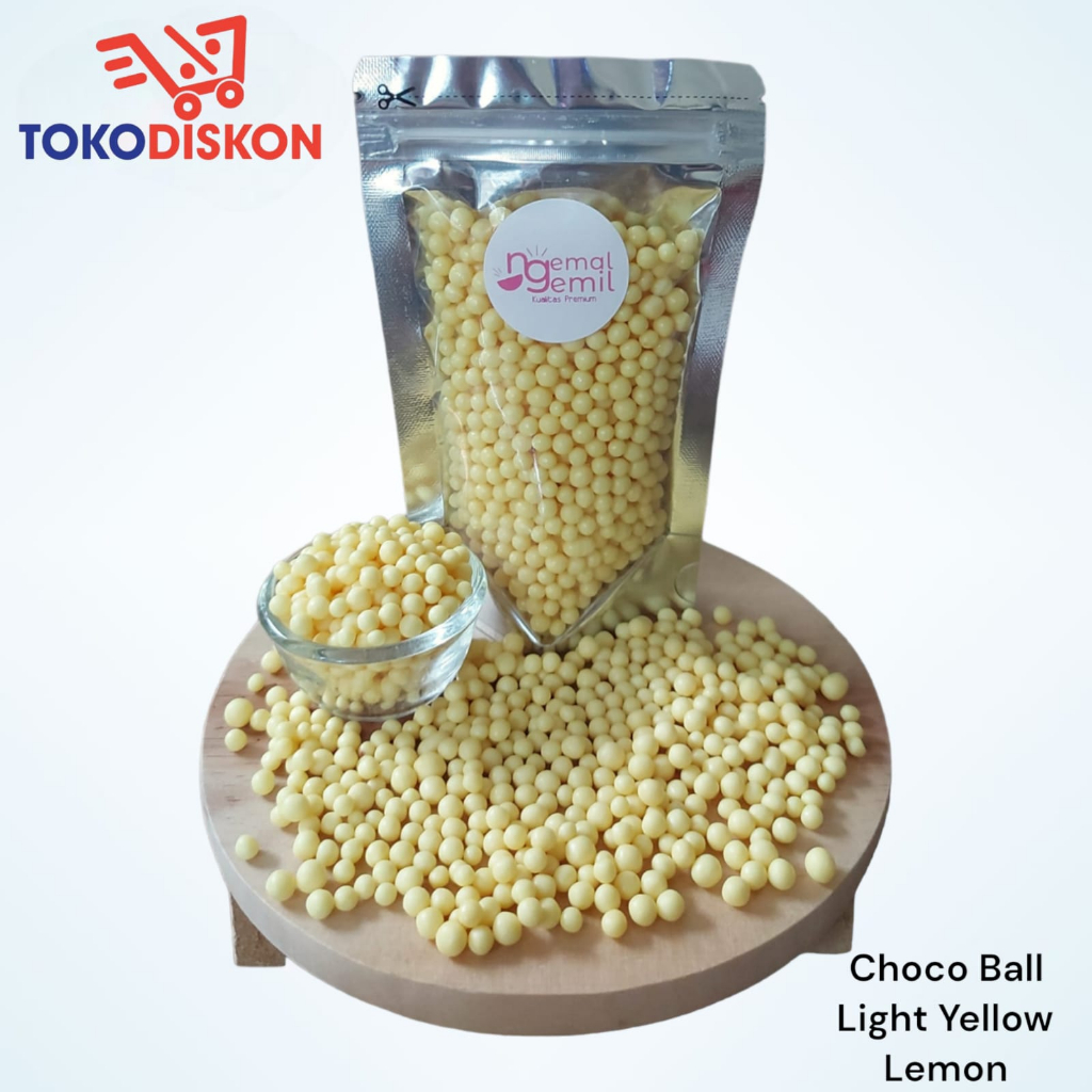 

Pouch Chocoball Yelllow Lemon Sprinkle Topping Donut Kue Bolu Kualitas Premium