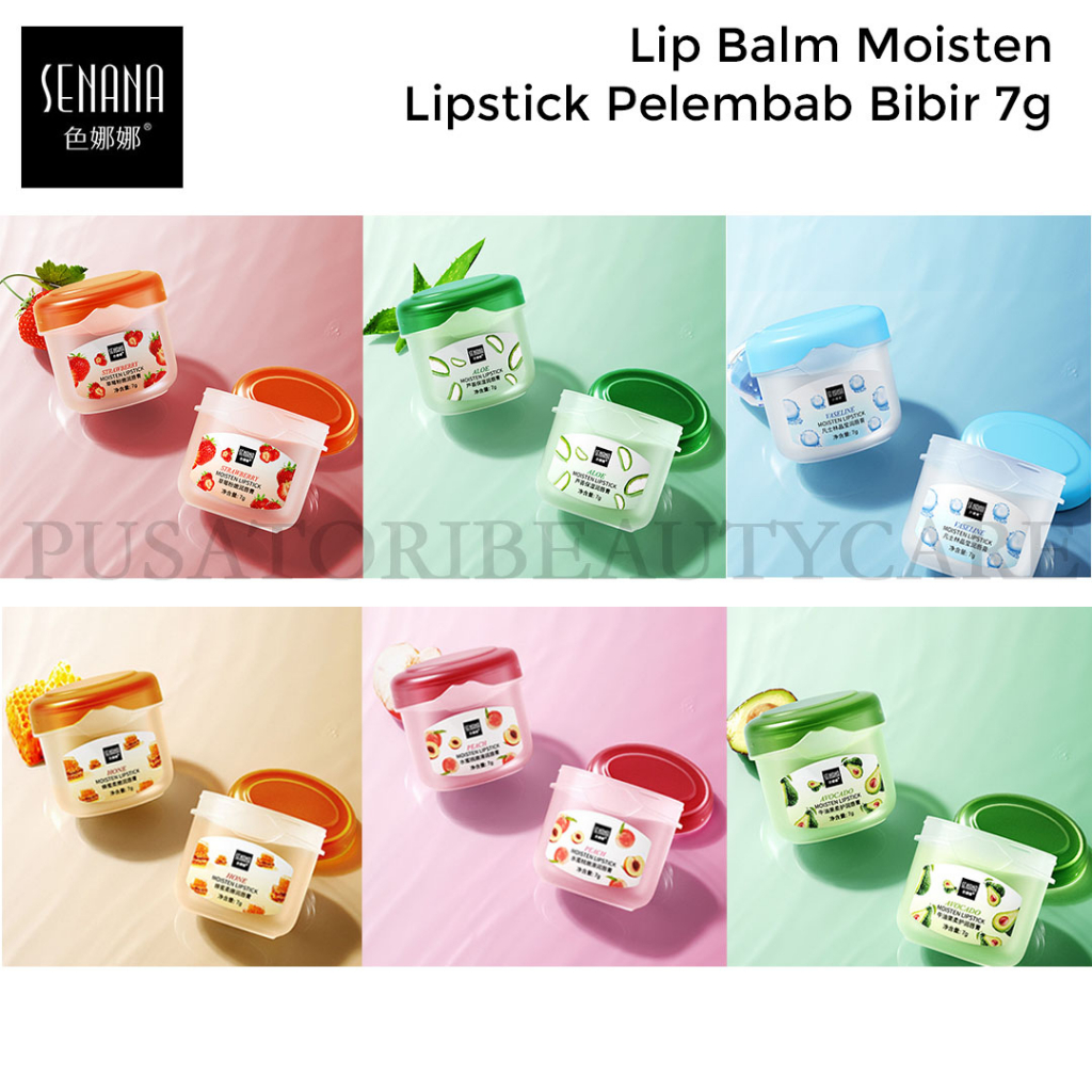 SENANA Lip Balm Moisten Lipstick Pelembab Bibir 7g