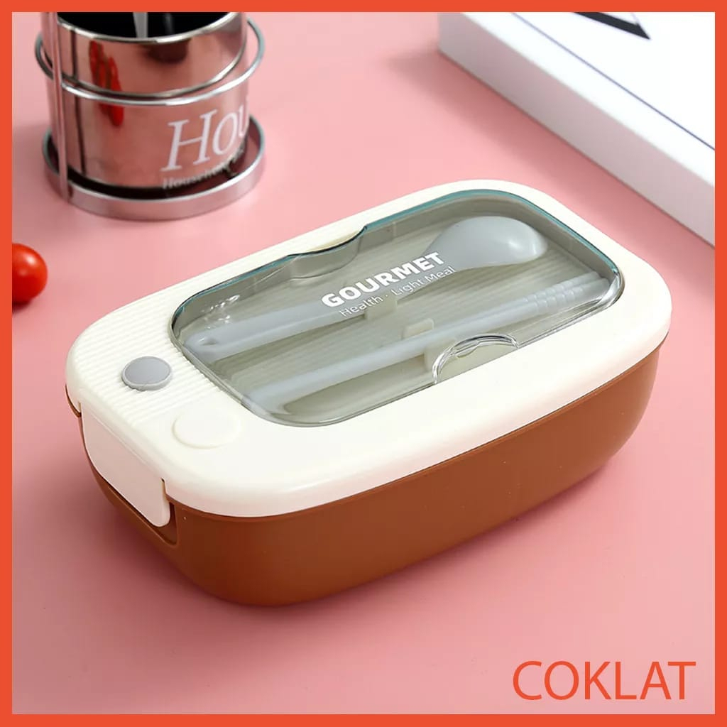 DEOS LUNCH BOX / KOTAK MAKAN BENTO BOX /TEMPAT MAKAN BPA FREE KODE MBK 23007
