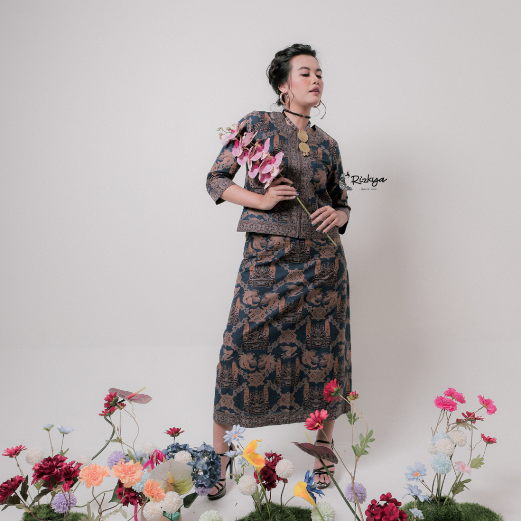 Rizkya Batik Setelan Rok Andin Panjang A