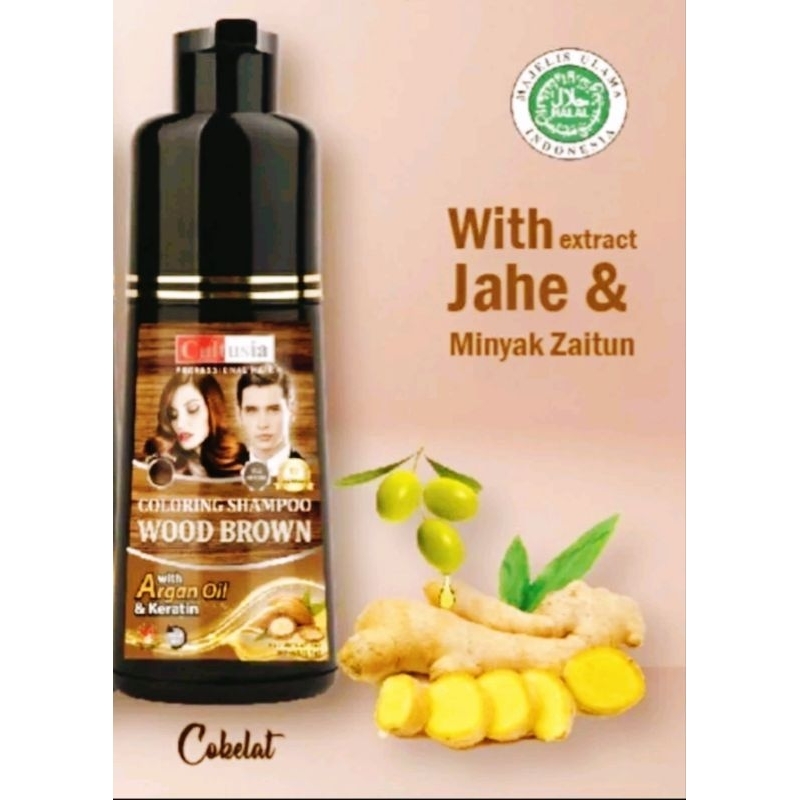 CULTUSIA SHAMPO UBAN ORIGINAL BROWN /COKLAT /SEMIR RAMBUT INSTAN 160 ML