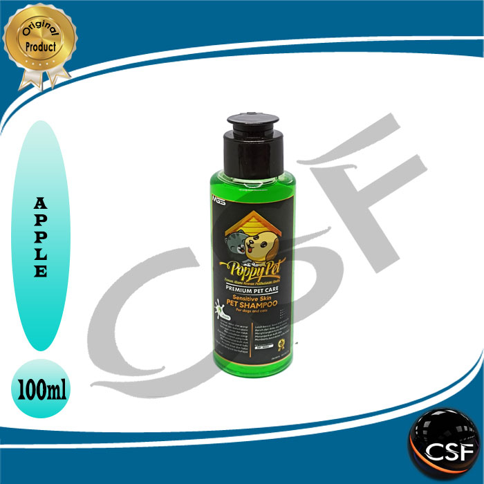 Shampoo Kucing &amp; Anjing POPPY PET Wangi Premium Pet care 100ml