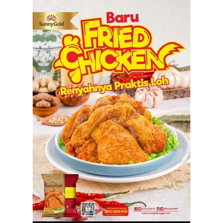 

SUNNY GOLD FRIED CHICKEN 500GR