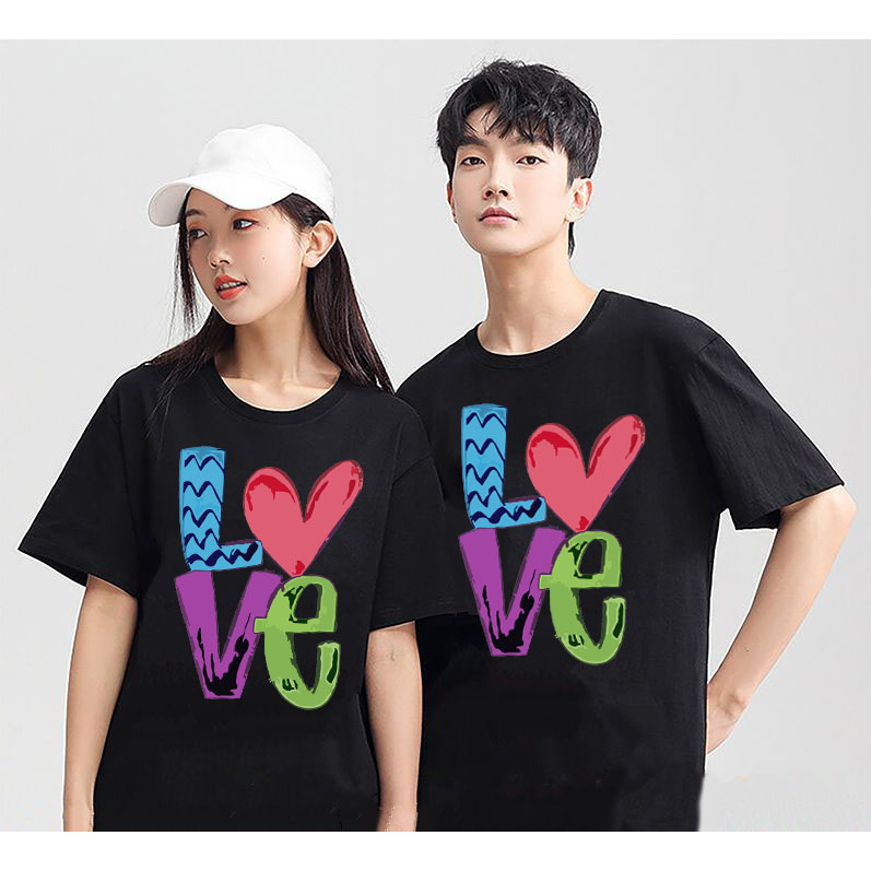 kaos couple ARTISTIC  kembar sama pacar kapelan cowok cewek atasAn oblong murah kapel bucin lengan p