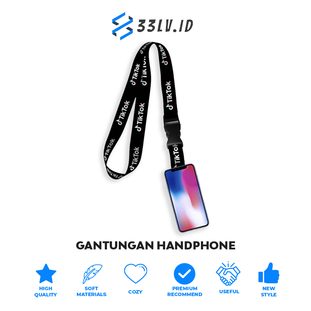 【33LV.ID】(1) TALI GANTUNGAN HANDPHONE MOTIF / GANTUNGAN PONSEL / GANTUNGAN KUNCI / LANYARD / MOBILE STRAP