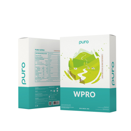 PURO WPRO Whey Protein 300 Gram W PRO BPOM HALAL LABDOOR CERTIFICATE Whey Concentrate Susu Fitness S