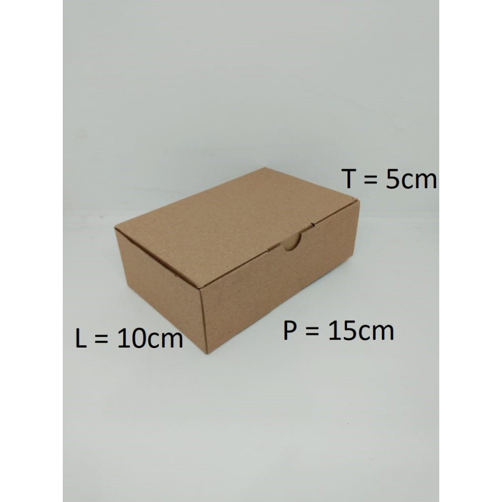 

10pcs KARDUS DIE CUT 15X10X5 CM E-FLUTE COKLAT