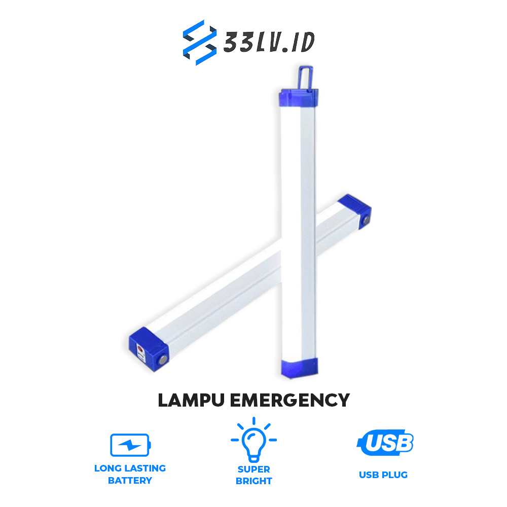 【33LV.ID】Lampu Emergency/Lampu darurat Led Waterproof 30W/60W/80W Super Terang