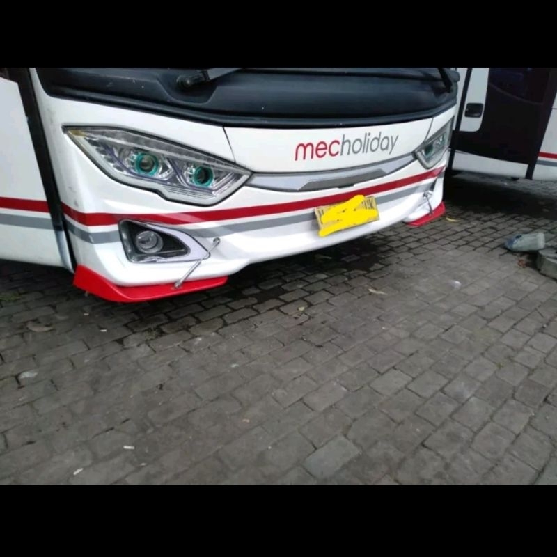 Full Variasi Winglet Warna Lips Variasi Bemper Mobil Elf Truk/Engkel Bus Universal Diffuser