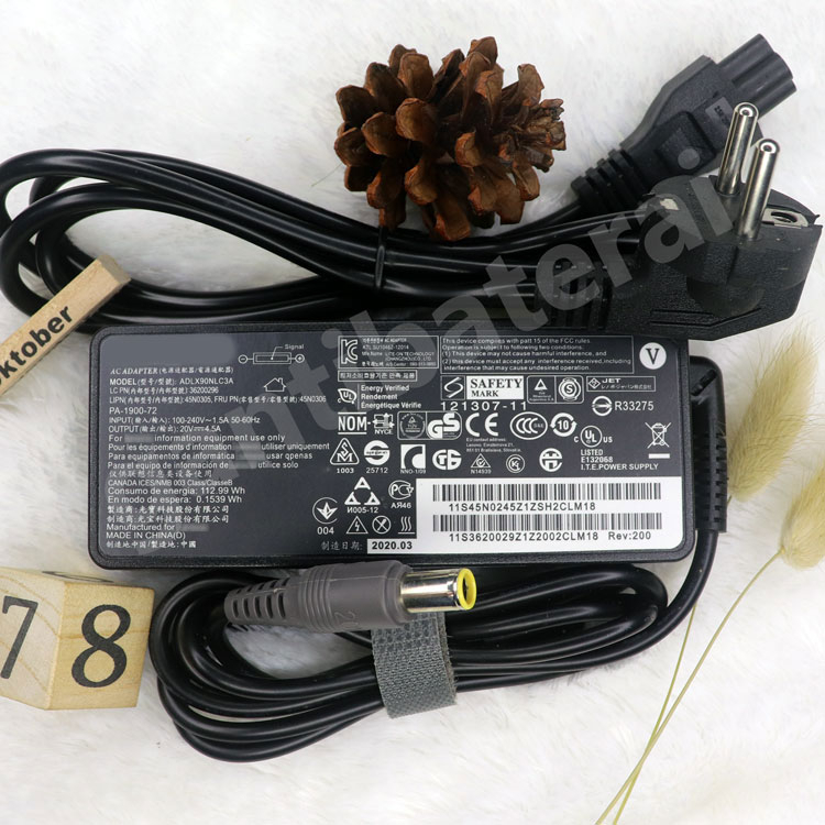 Charger Adaptor Laptop Le 20V 4.5A 90W