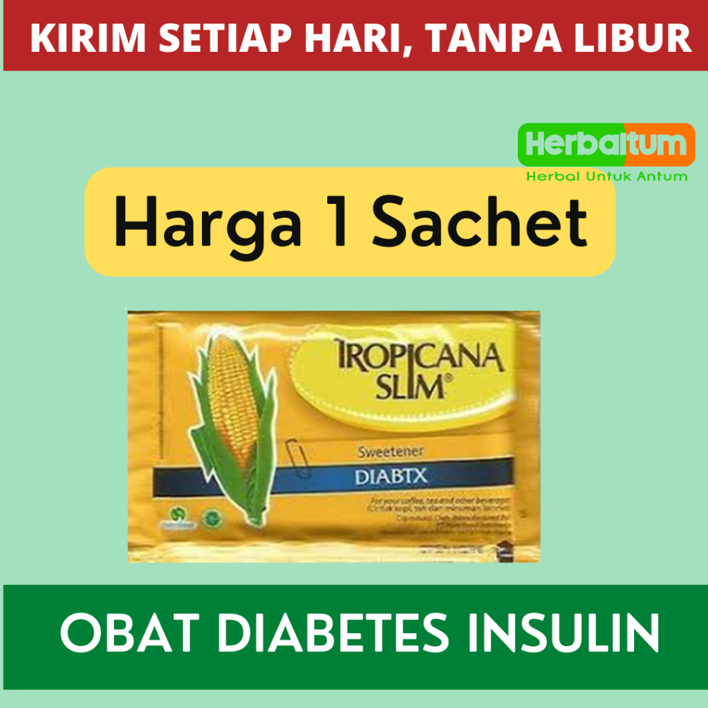 

Gula untuk Diabetes Tropicana Slim Tropikana Slim DIABTX Diabet Diabetesi - 0 Kalori