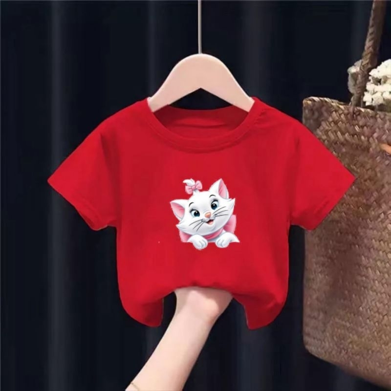 Kaos anak usia 2-10th Baju Lengan Pendek Anak Cewek/Cowok Tshirt Atasan