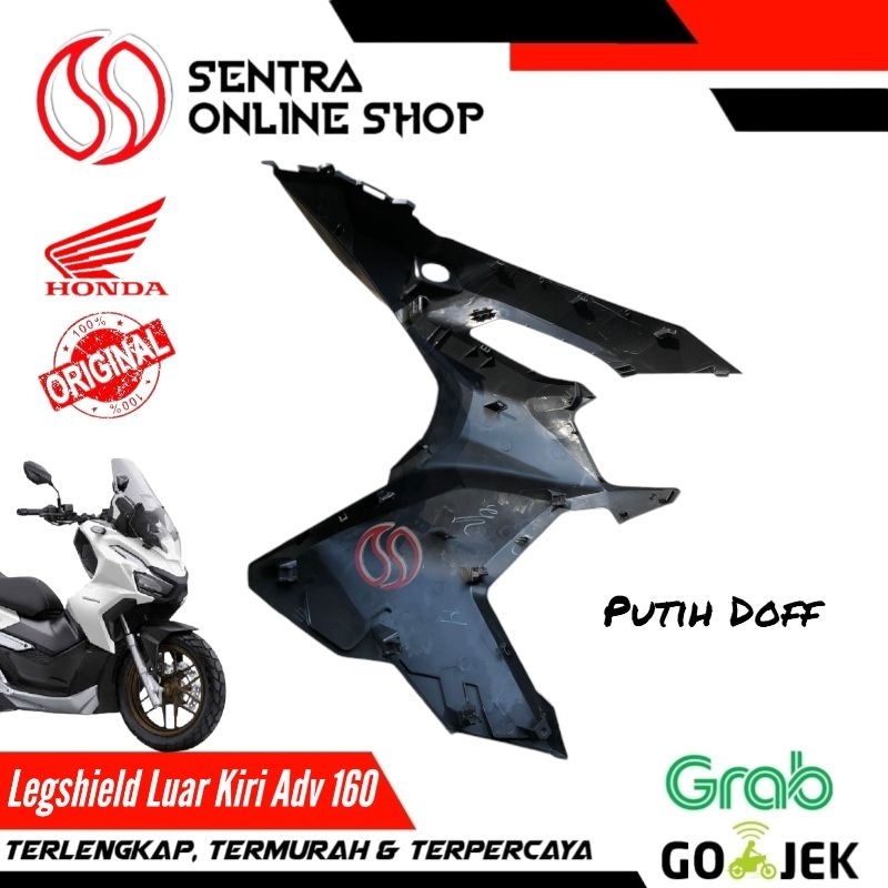 Cover L fr legshield sayap luar kiri adv 160 putih doff dop original