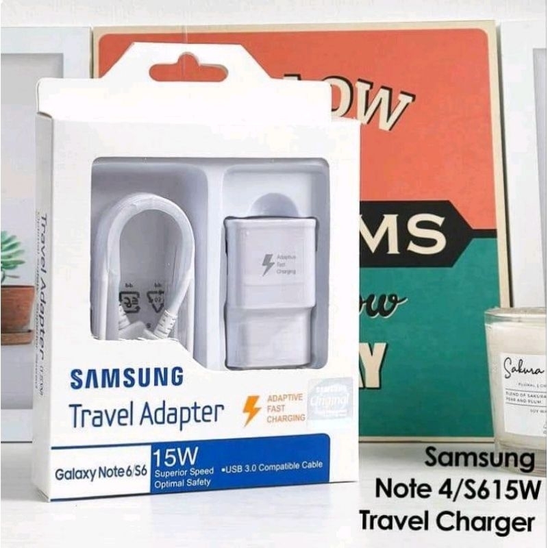 CHARGER SAMSUNG NOTE 4 TULANG ORIGINAL KN - MICRO USB