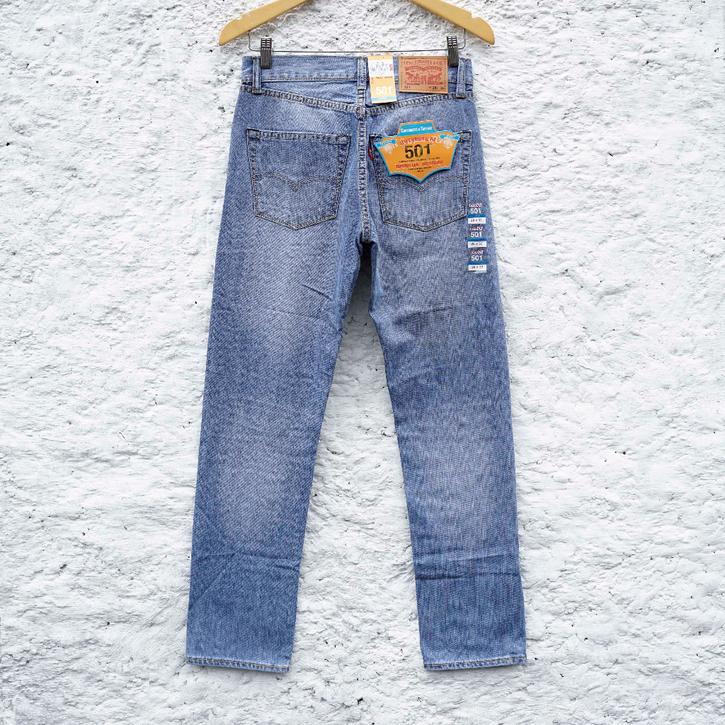 Levis 501 Reguler Fit - Made In Japan - Original Import - Celana Jeans Pria - Free Paperbag