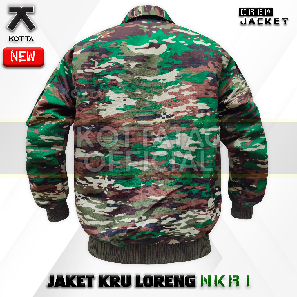 JAKET BOMBER LORENG NKRI TERBARU - JAKET KRU LORENG TNI NKRI TERBARU - JAKET LORENG MALVINAS KASAD NKRI TERBARU