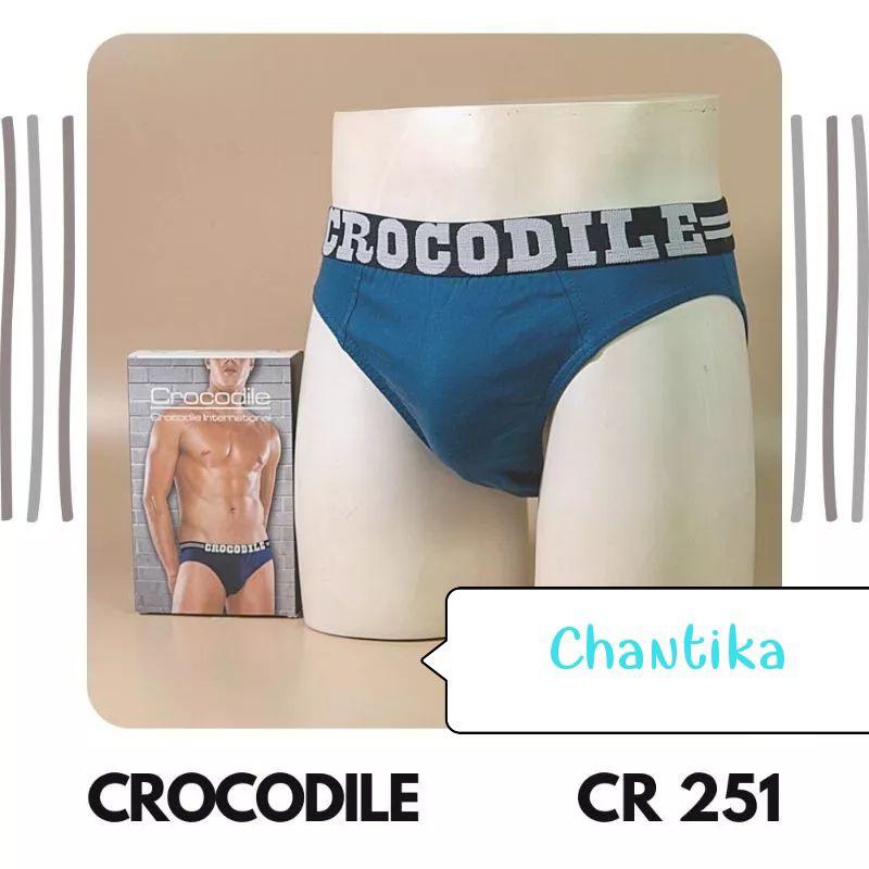 Crocodile cd pria Brief 521 - 251 Sekotak isi 3 Pcs