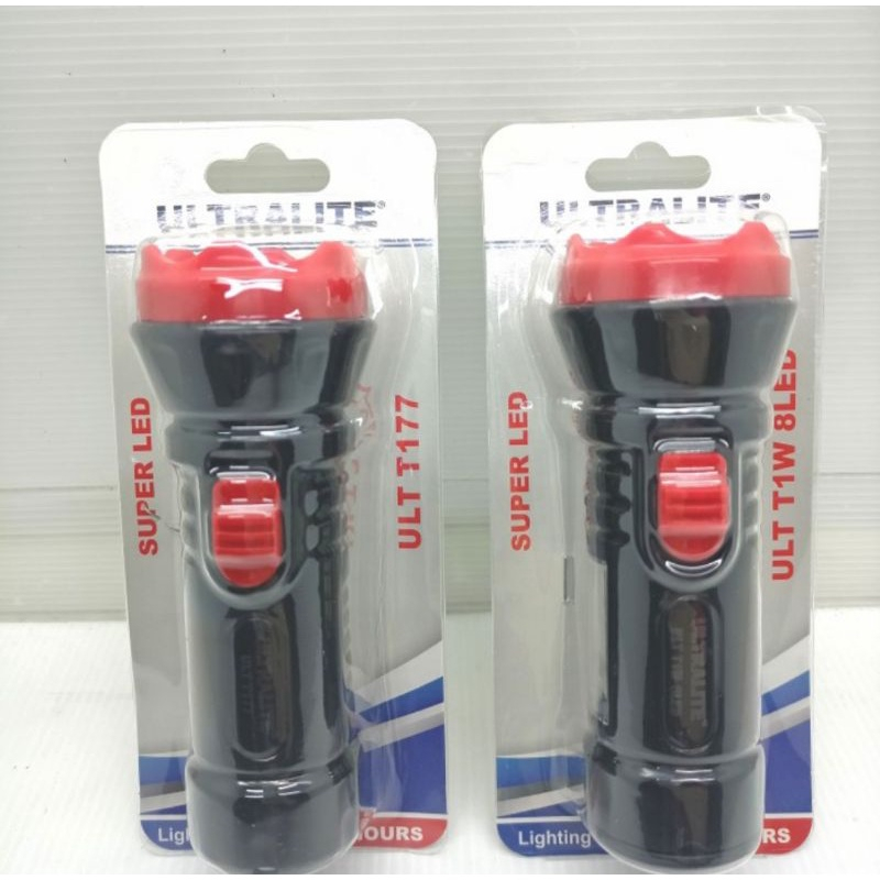 Senter Tangan Ekonomis Ultralite T 177 1 Watt Super Murah Terang 2 Mode