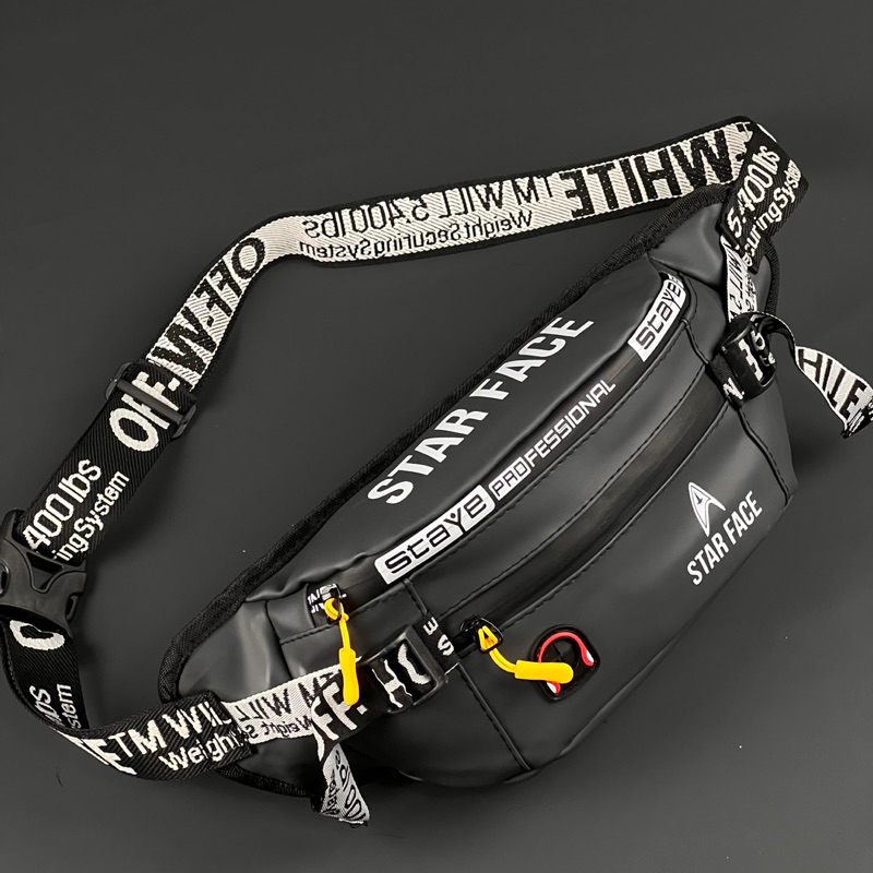 STARFACE - Waistbag Waterproof Terbaru Bahan Ballon Anti Air Tas Selempang Bahu