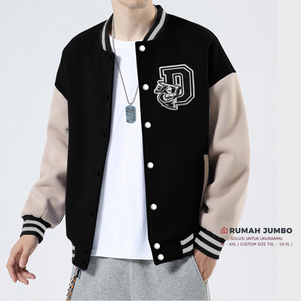 Sweater Varsity Devors Oversize (M-6XL) jaket varsity baseball bomber original