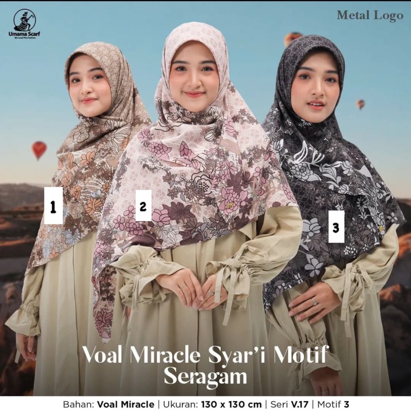 SEGIEMPAT VOAL MIRACLE SYARI MOTIF SERAGAM V.17