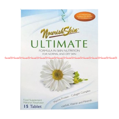 Nourish Skin Ultimate 15tablet Suplemen Collagen Complex Untuk Kulit Wajah Muka Noursihskin Makanan Kesehatan