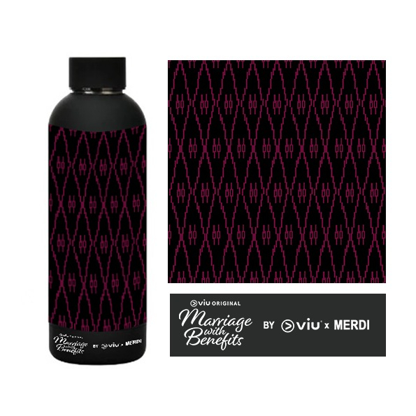 Viu X MERDI - Viu Original Marriage With Benefits Premium Ethnic Tumbler Design Ulos Gorga (Tapak Ca