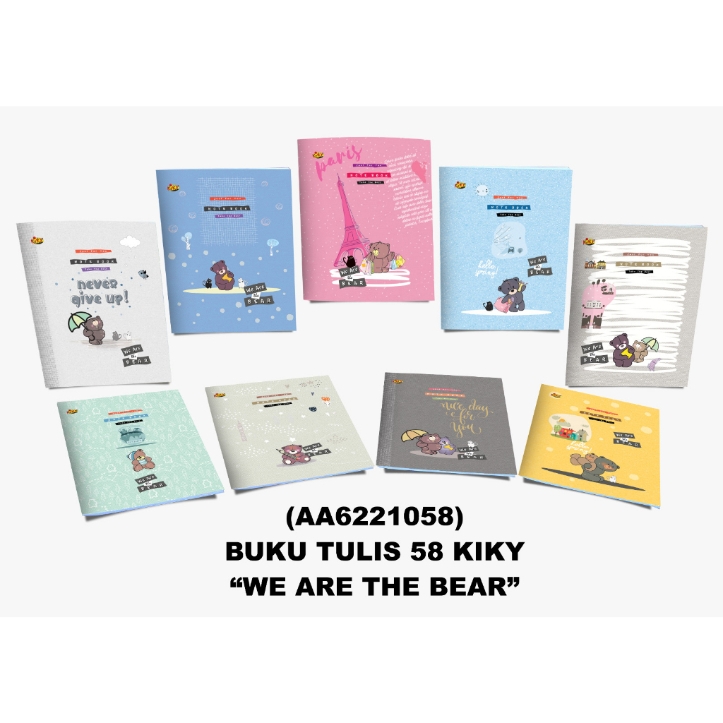 Buku Tulis KIKY 58 Lembar 1 pak isi 10