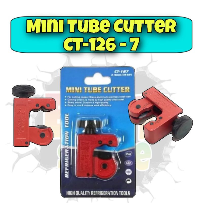 

Cutter CT 126 - 7 Merah Cuter Pipa Ac Size 1/4-5/8