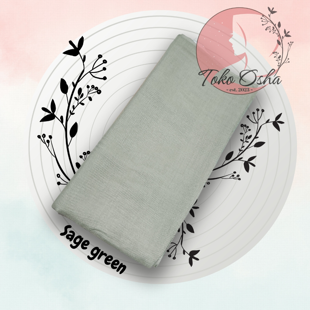 Hijab Kerudung Jilbab Basic Voal by Umama Scarf - Sage green