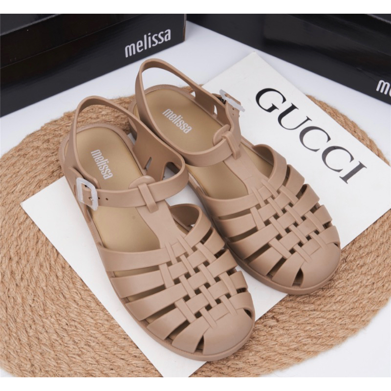 Sepatu sendal Possesion melissa miror mocca