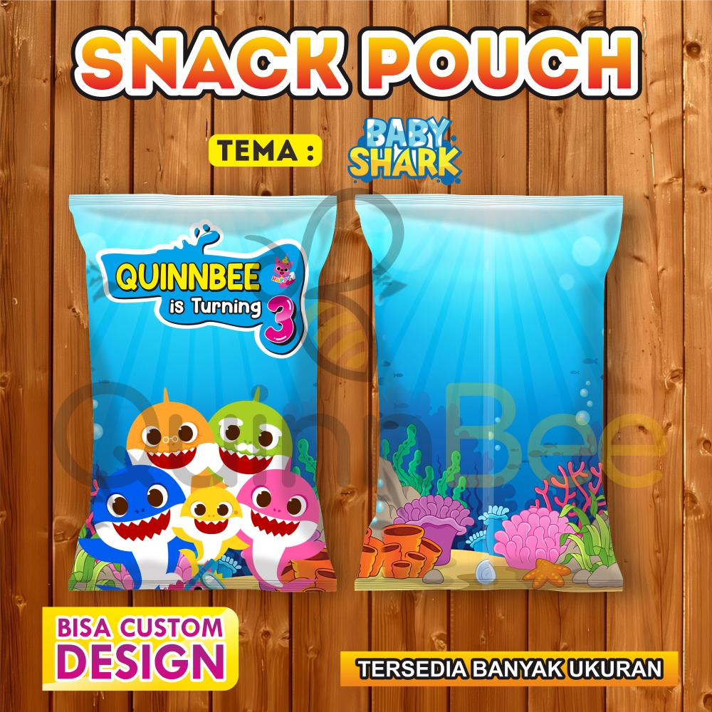 

Snack Pouch Jumbo|Pouch Ultah|Kemasan Snack Ulang Tahun|Birthday Snack Pouch (Gratis Design) - BABY SHARK - PINKFONG