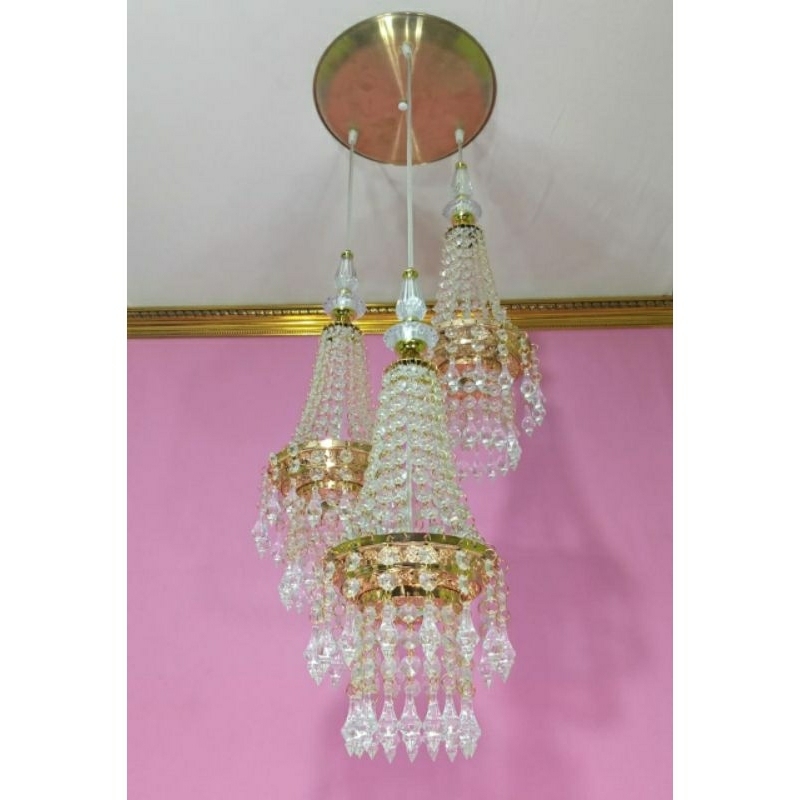 lampu gantung ruang tamu mewah elegan