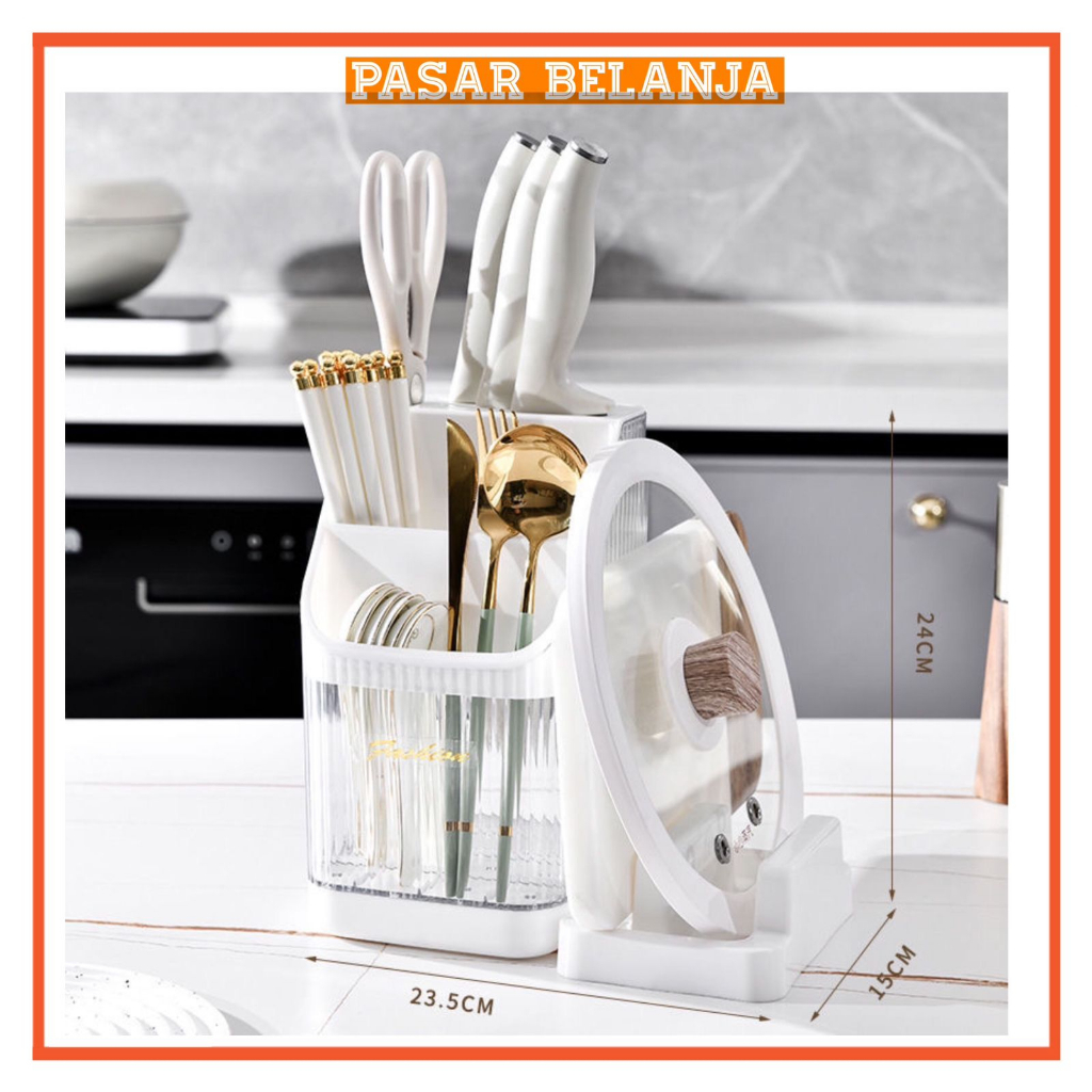 P813 Tempat Sendok Garpu Pisau / Rak Gantung Tempat Pisau Sendok Garpu Multifungsi