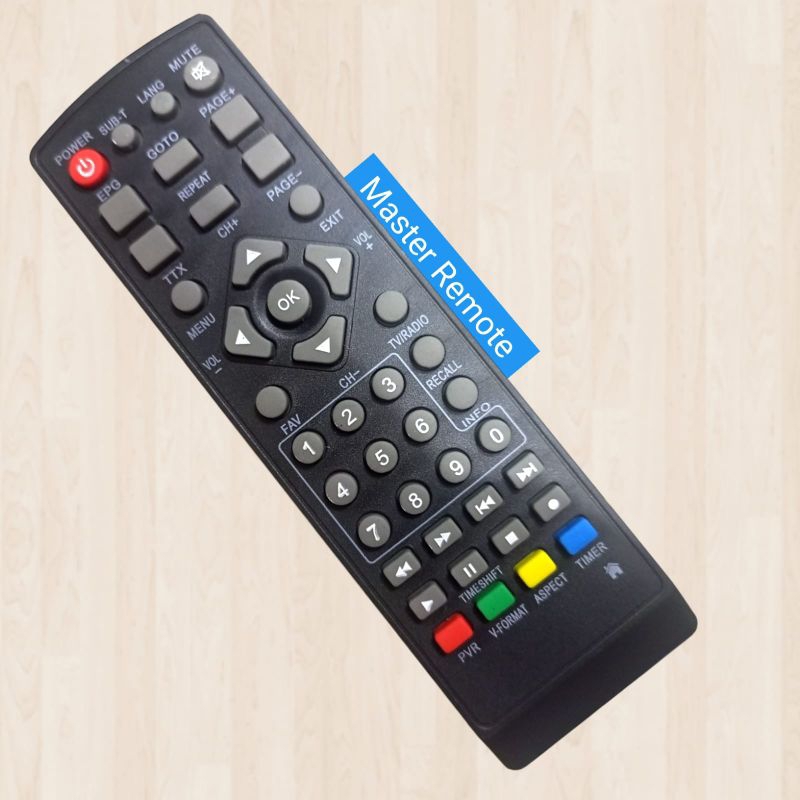 Remote Remot STB Set Top Box Welhome DVB T2