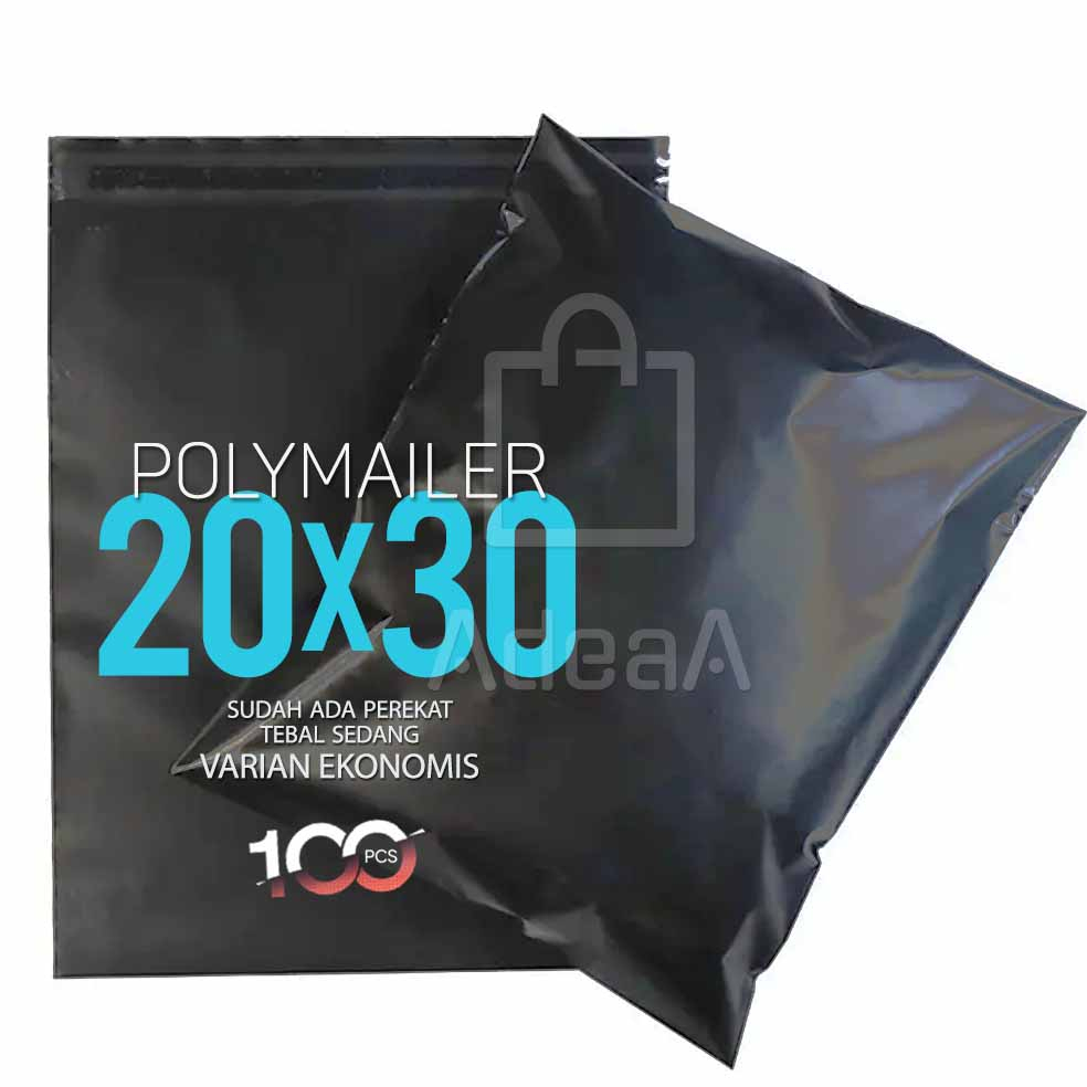 

Polymailer Hitam Packing Plastik Ukuran 20X30 Bandung Ready Stock