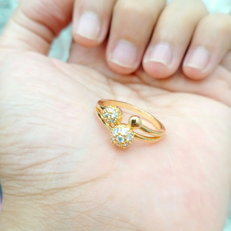 Cincin Xuping Perhiasan Wanita Dewasa Motif Pentol