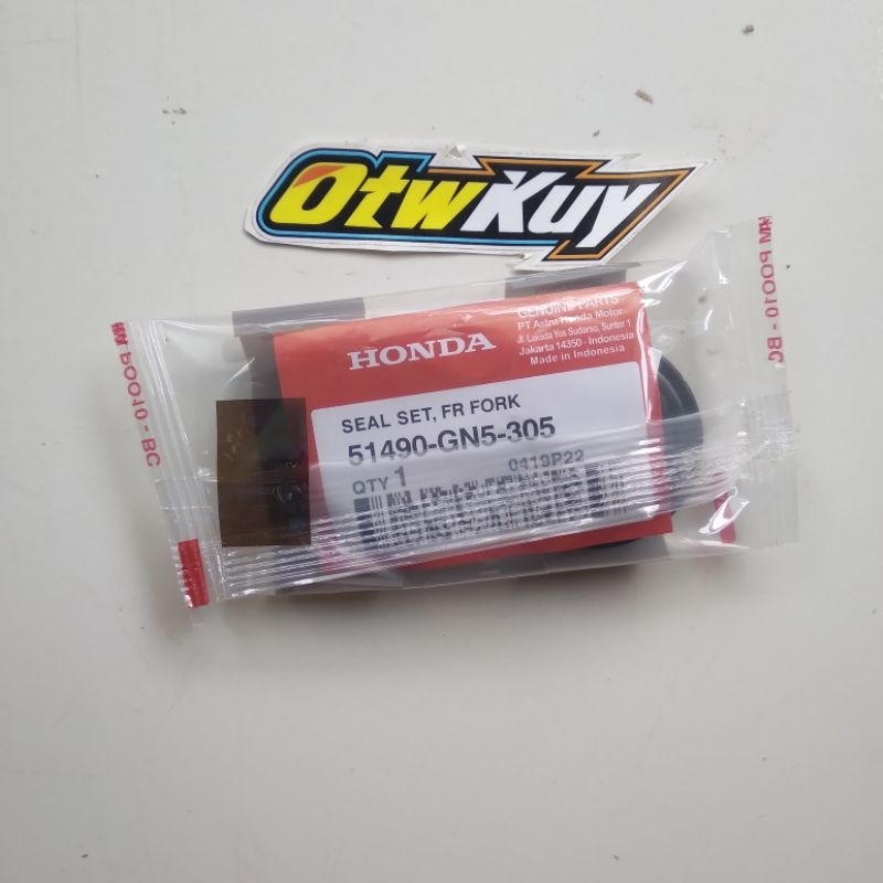 seal shock + tutup abu Orginal honda depan beat fi vario 110 125 150 scoopy fi supra revo