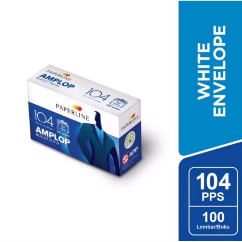 

AMPLOP PUTIH POLOS 104 PAPERLINE PPS PLUS PEREKAT UKURAN 95 MM X 152 MM 80 GRAM ISI 100 LEMBAR NYAStore