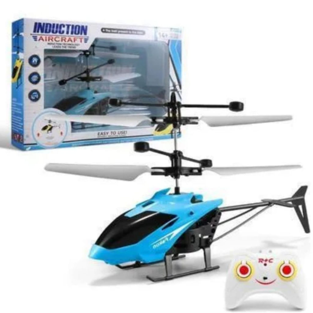 Helikopter RC Mainan Anak Helikopter Remote Control Pesawat Terbang LED Jarak Jauh Smart Chargeable Dengan Sensor Tangan Anti Banting