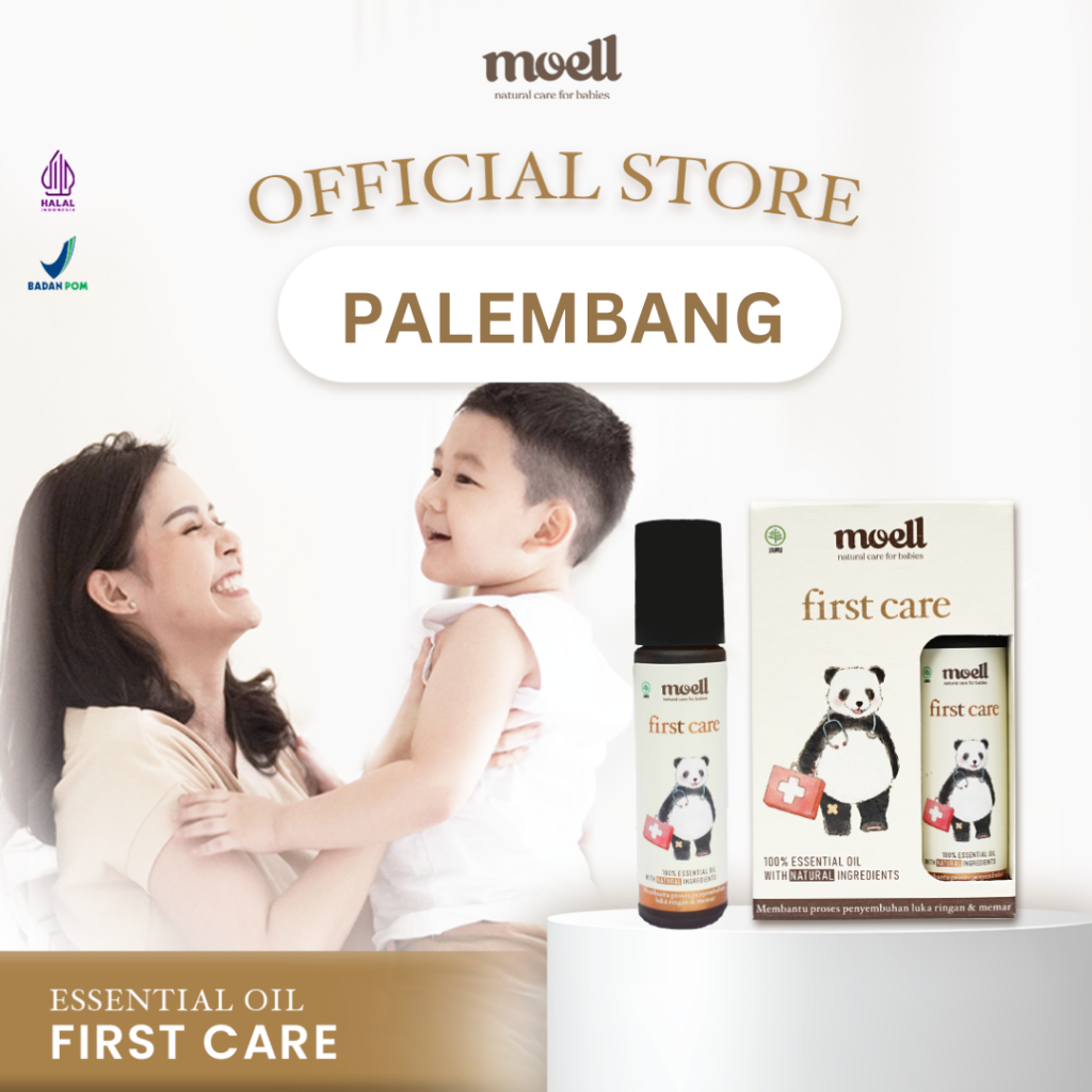 Moell First Care Natural Essential Oil / Untuk Luka Memar &amp; Bengkak / BPOM