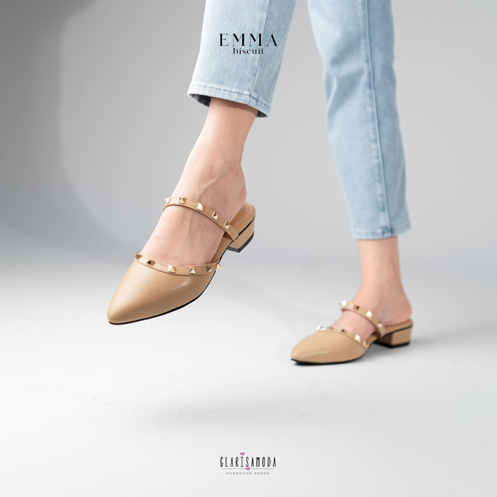 GLARISAMODA Emma Heels 3cm Mules sandal empuk