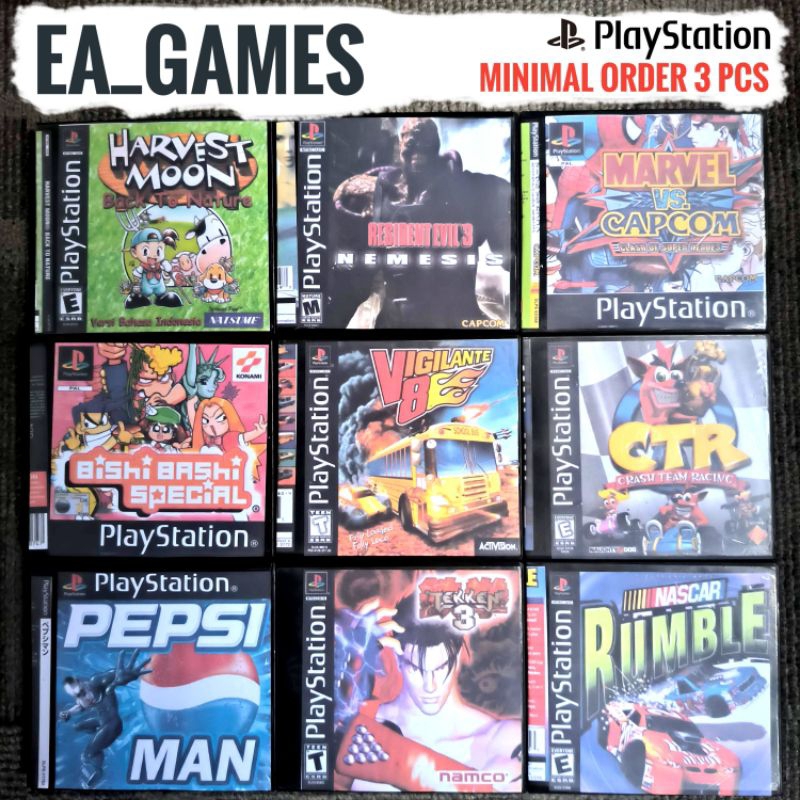 Kaset ps 1 terlengkap ( bisa request game )