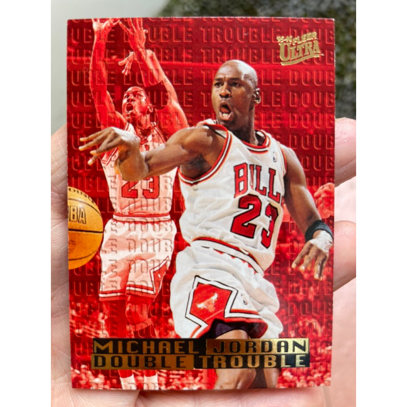 MICHAEL JORDAN DOUBLE TROUBLE 1995 KARTU NBA FLEER ULTRA INSERT