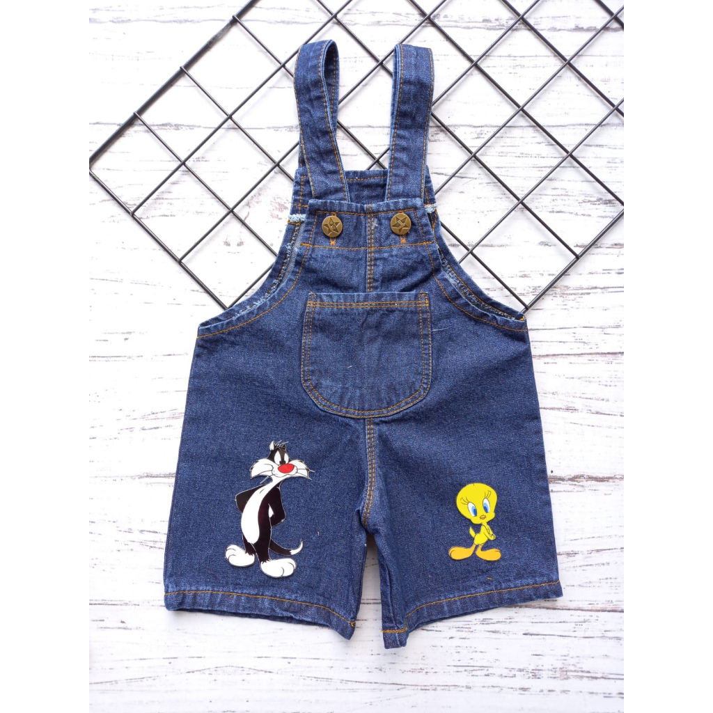 OVERALL JEANS ANAK 1-7 TAHUN / OVERALL KARAKTER ANAK