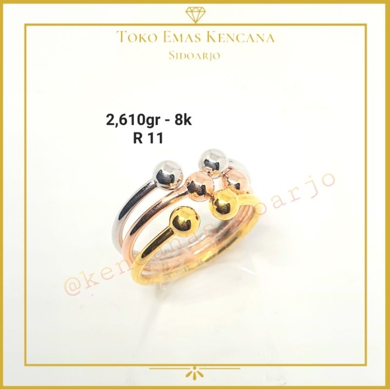 Cincin polos areso 3 warna